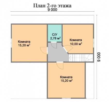 Каркасный дом Богатырь 9х9