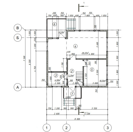 Каркасный дом Премьера-3 8х8 Каркасный дом Премьера-3 8х8