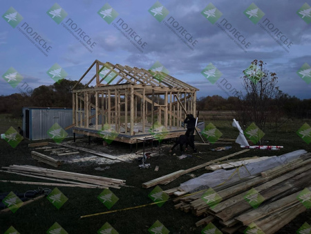 Каркасная баня Елена 6x5