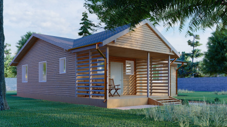 Каркасный дом Русь 10x10 Каркасный дом Русь 10x10