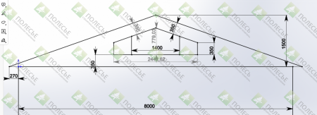 Каркасный дом Хамелеон 8х8