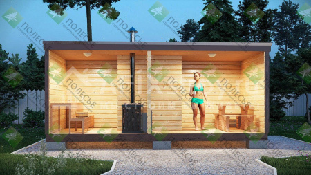 Модная баня 6x2,2