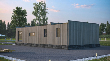 Модульный дом Фараон 9,6х8 м